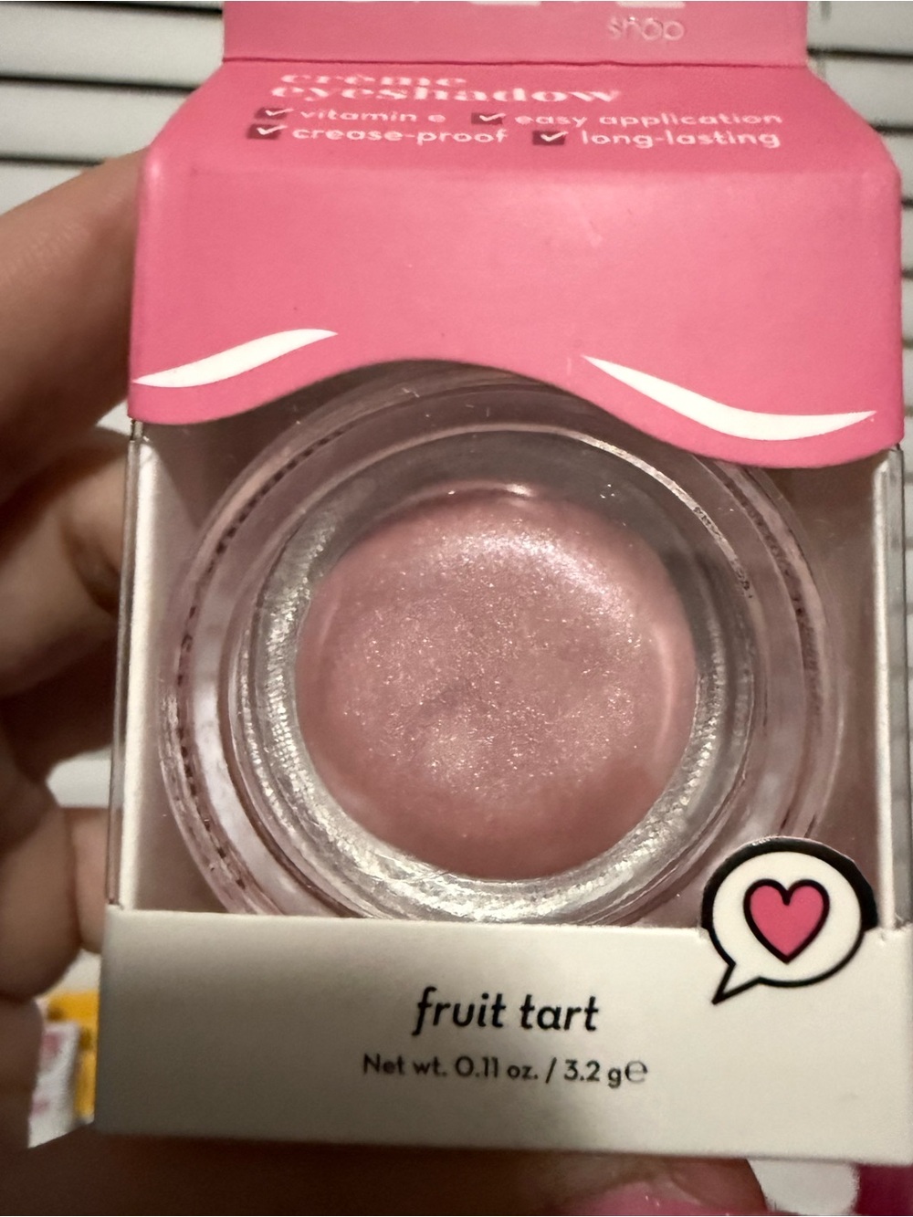 The Crème Shop Fruit Tart Crème Eyeshadow - Soft Pink - Picture 5 of 7
